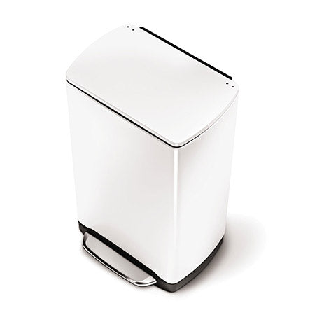 38L Wide-Step Rectangular Trash Can
